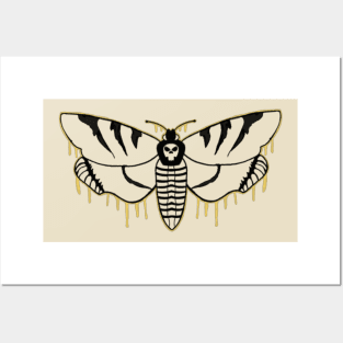 Dripping Death Moth Posters and Art